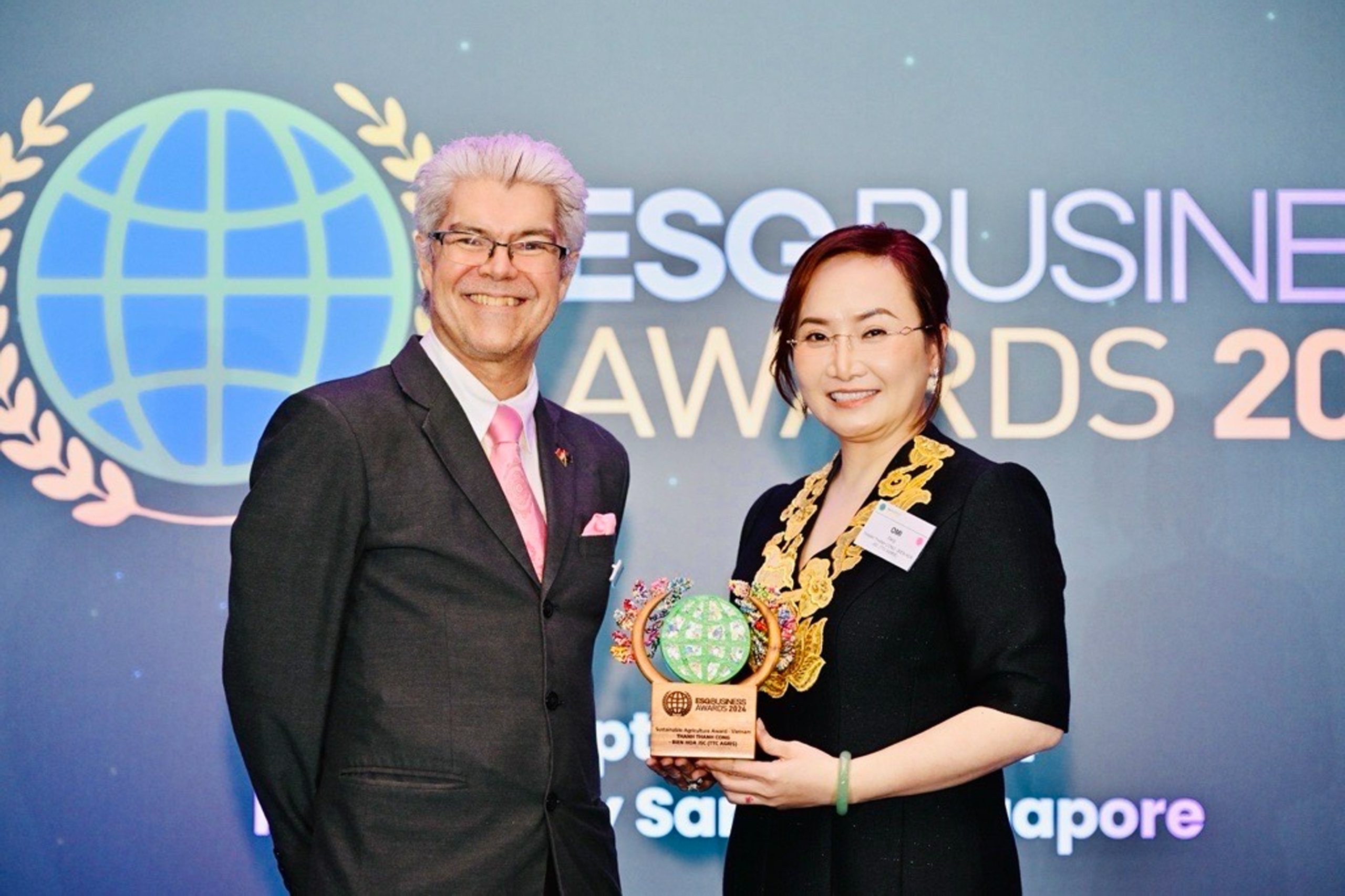 TTC AgriS là Doanh nghiệp Nông nghiệp Việt Nam duy nhất được vinh danh tại ESG Business Awards 2024 Singapore 